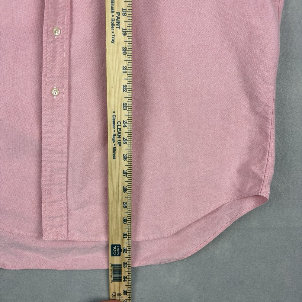 Polo Ralph Lauren Oxford Shirt Mens XL Pink Flesh Pony Long Sleeve OCBD Yarmouth - Picture 5 of 10